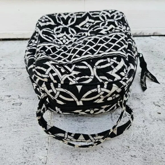 Vera Bradley Women Lunch Bag Black/White Floral Bag - Picture 4 of 14